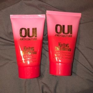 Juicy Couture Oui body cream and shower gel.